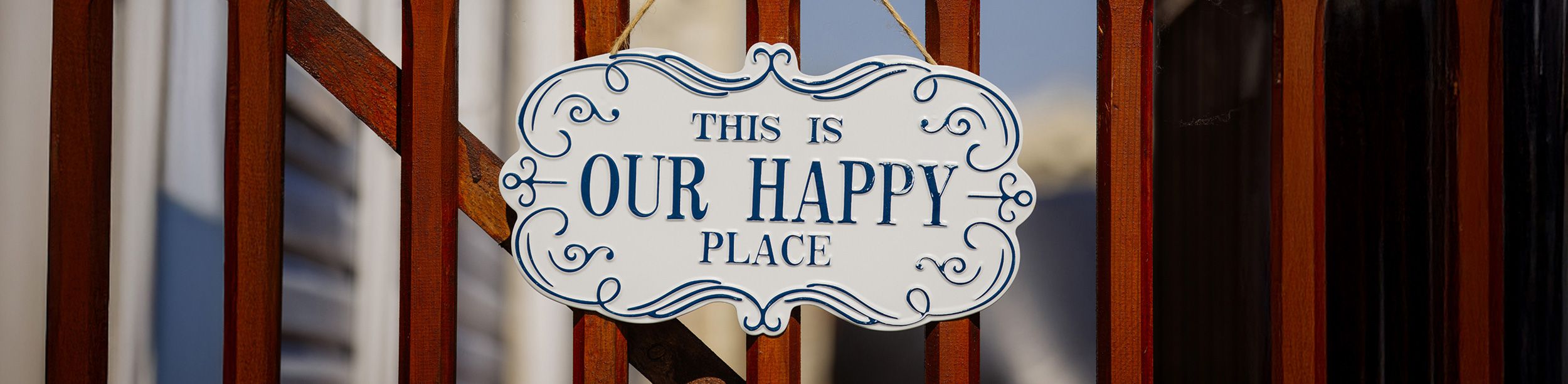 A sign that says This is our happy place